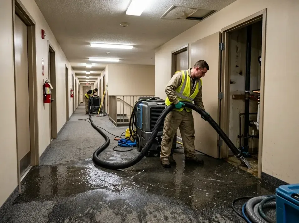 multi-unit-apartment-hallway-f-005 — frequently asked questions, Emergency Burst Pipe Water Extraction & Removal in Rockfish…